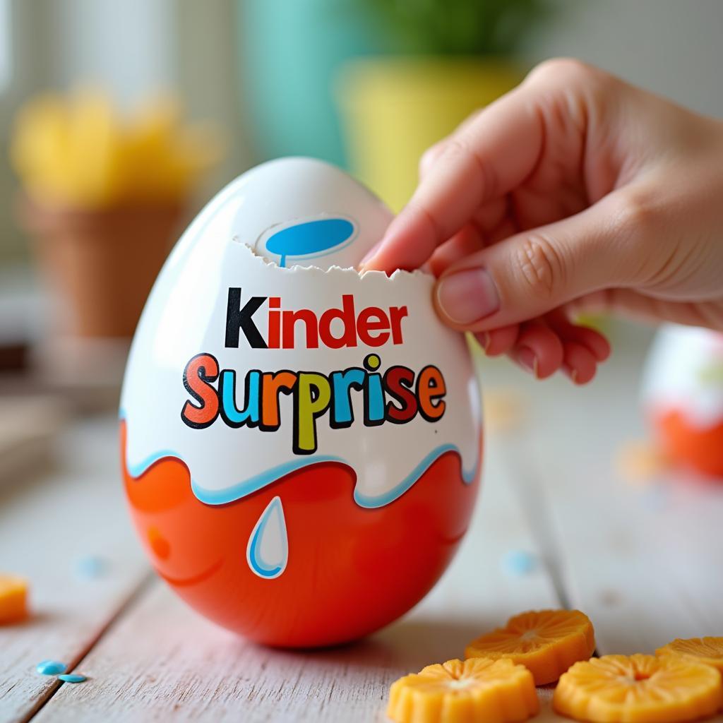 Hoạt hình quả trứng có đồ chơi Kinder Surprise