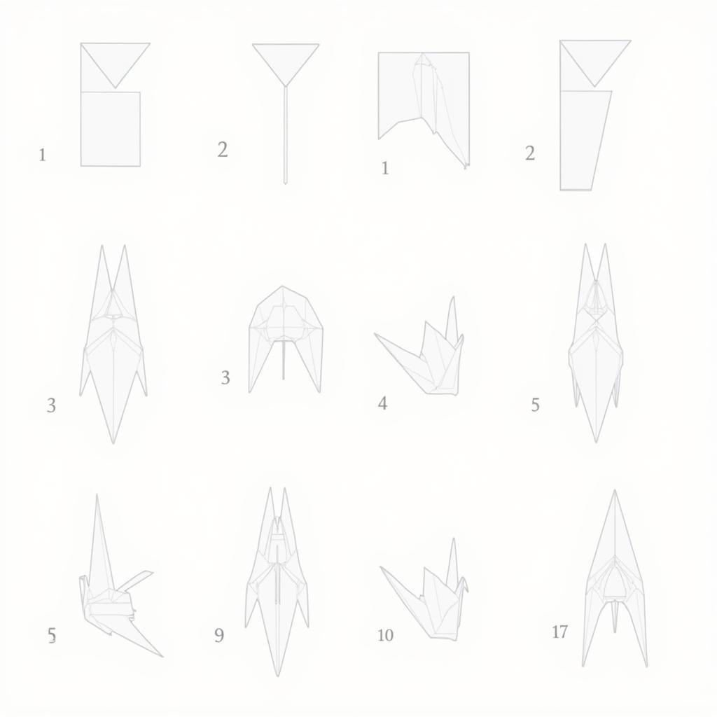 Hướng dẫn xếp hạc giấy origami