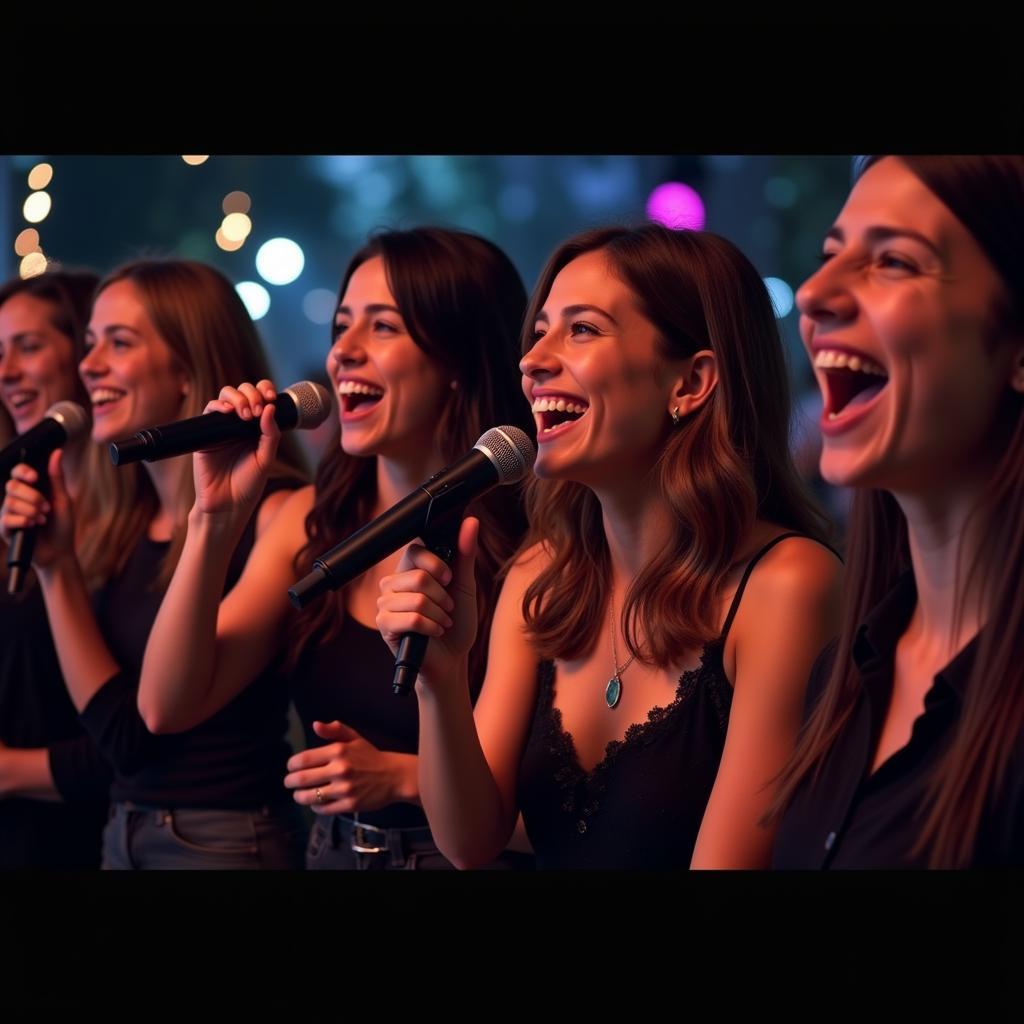 Hát Karaoke Vào Buổi Tối