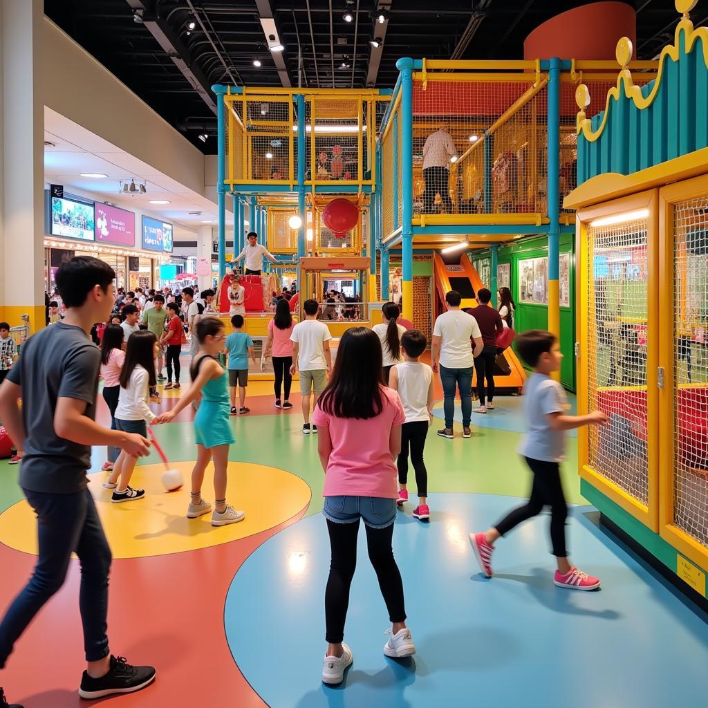 Khu vui chơi sầm uất tại Aeon Mall