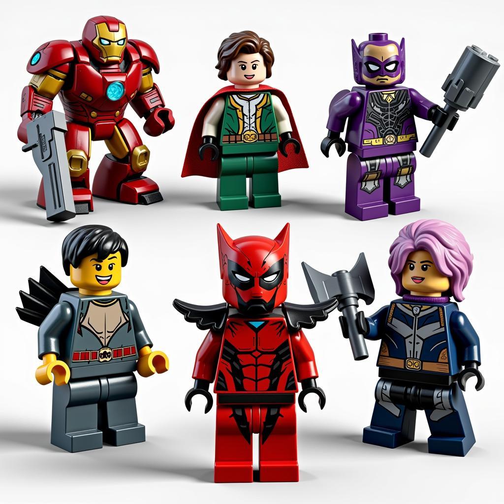 Các nhân vật Lego Marvel 76090