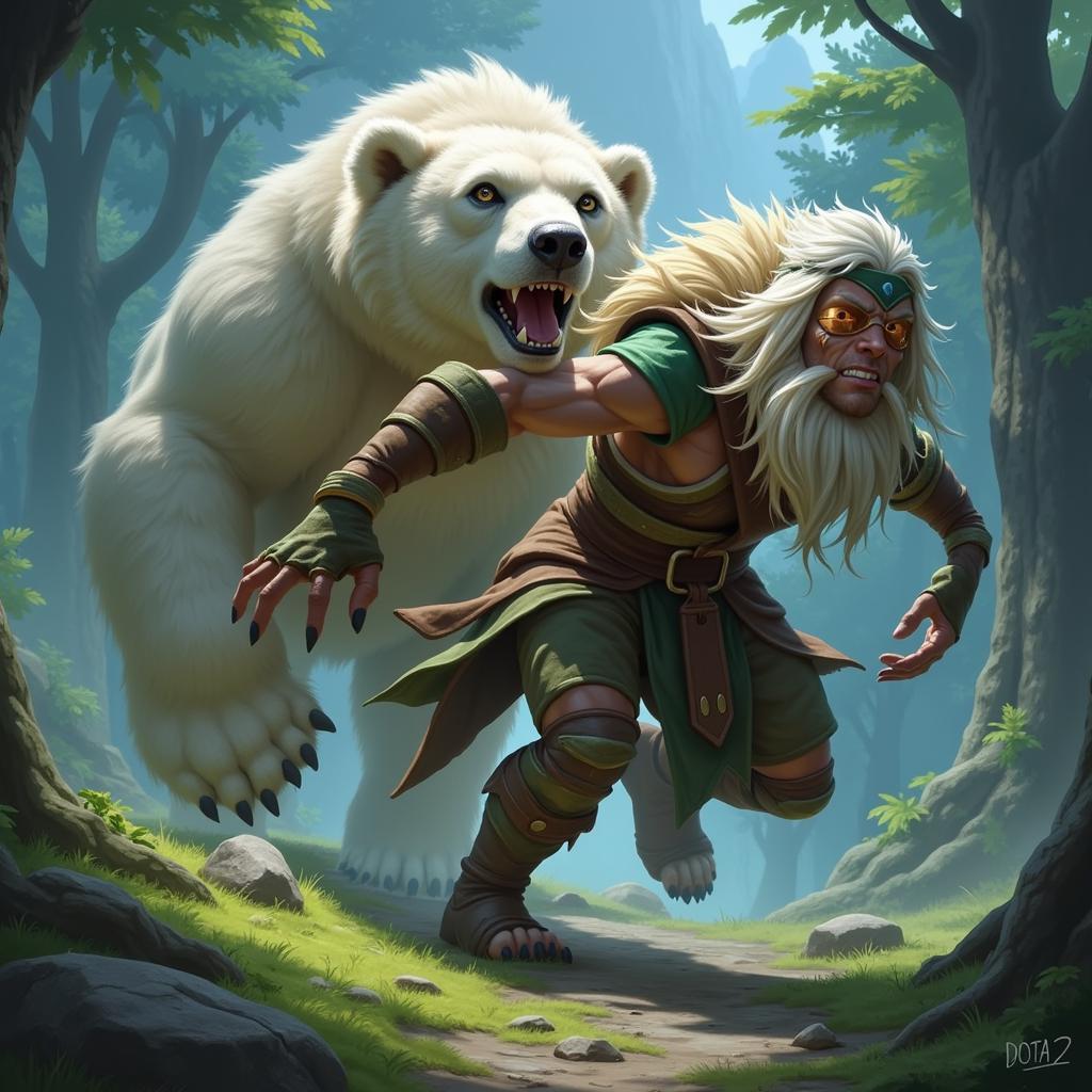 Lone Druid và Spirit Bear