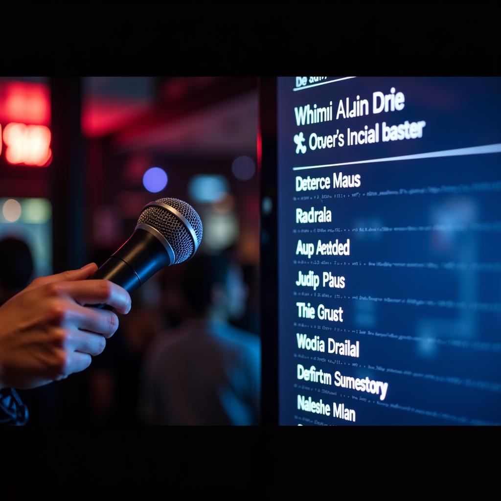 Lựa chọn bài hát Karaoke