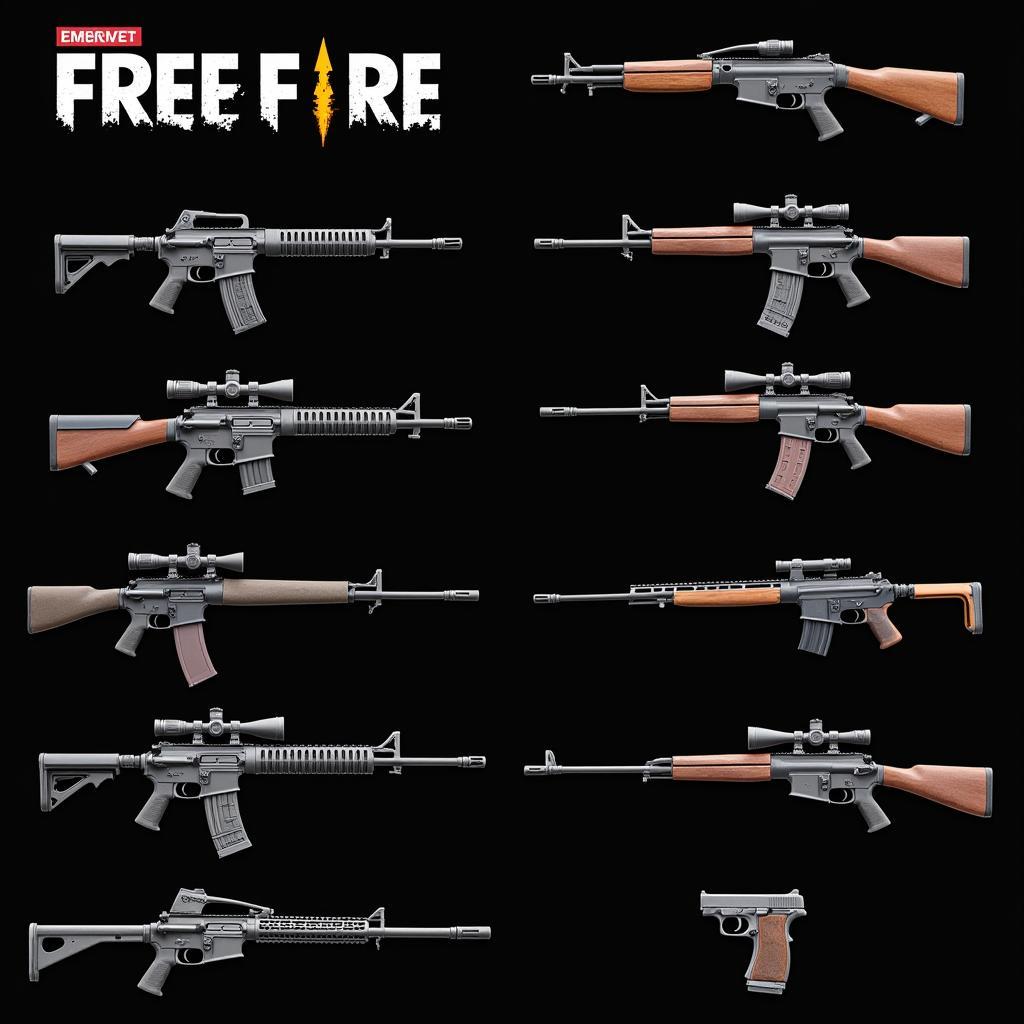 lựa chọn vũ khí free fire