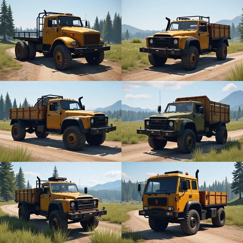 Lựa chọn xe trong Spintires