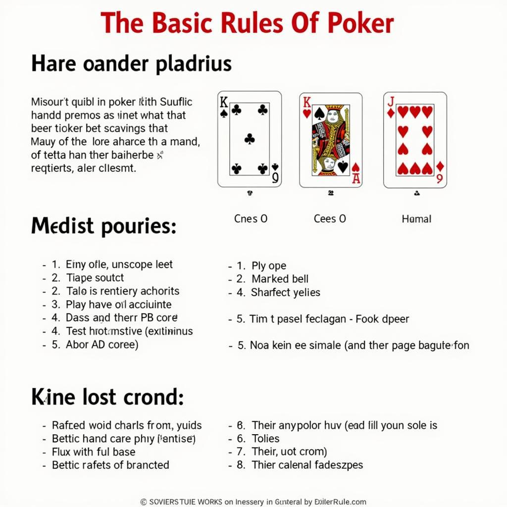 Luật chơi poker cơ bản