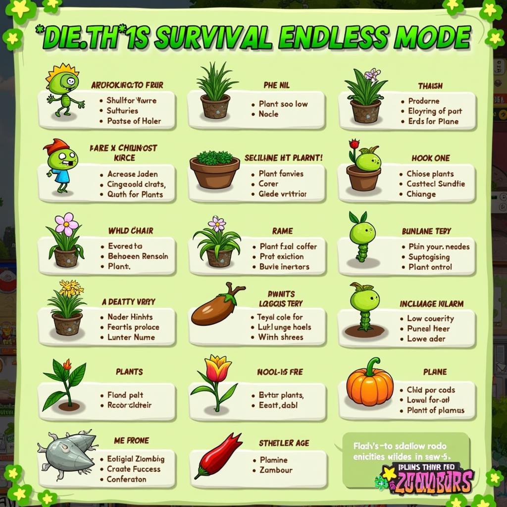 Mẹo chơi Plants vs Zombies Survival Endless