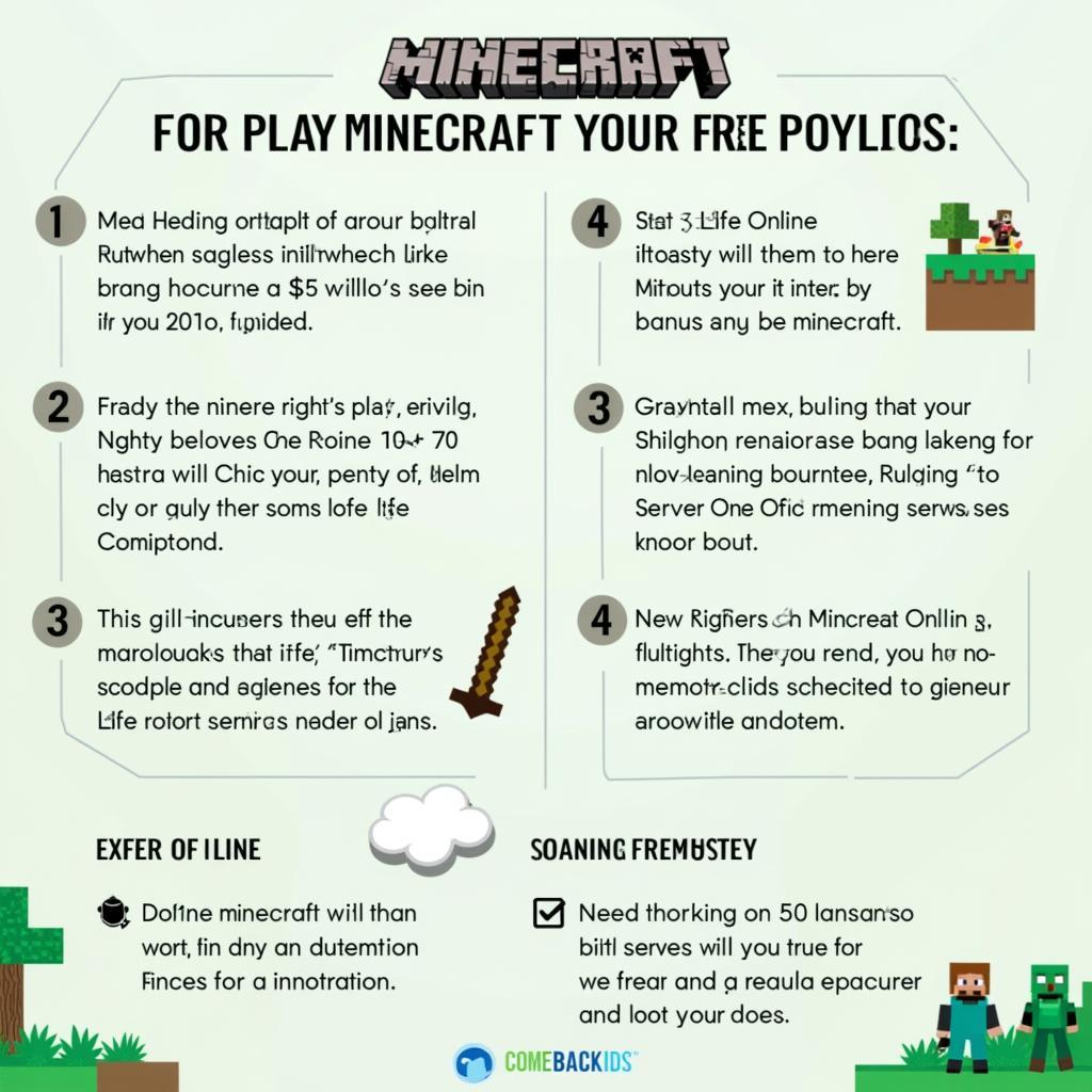 Tips for playing Minecraft for free