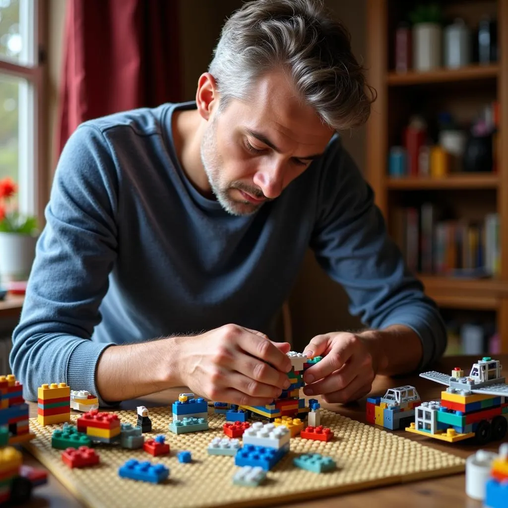 Người lớn chơi lego