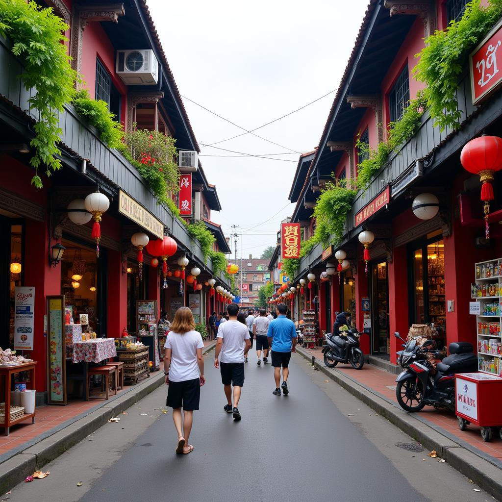 The bustling Old Quarter of Hanoi