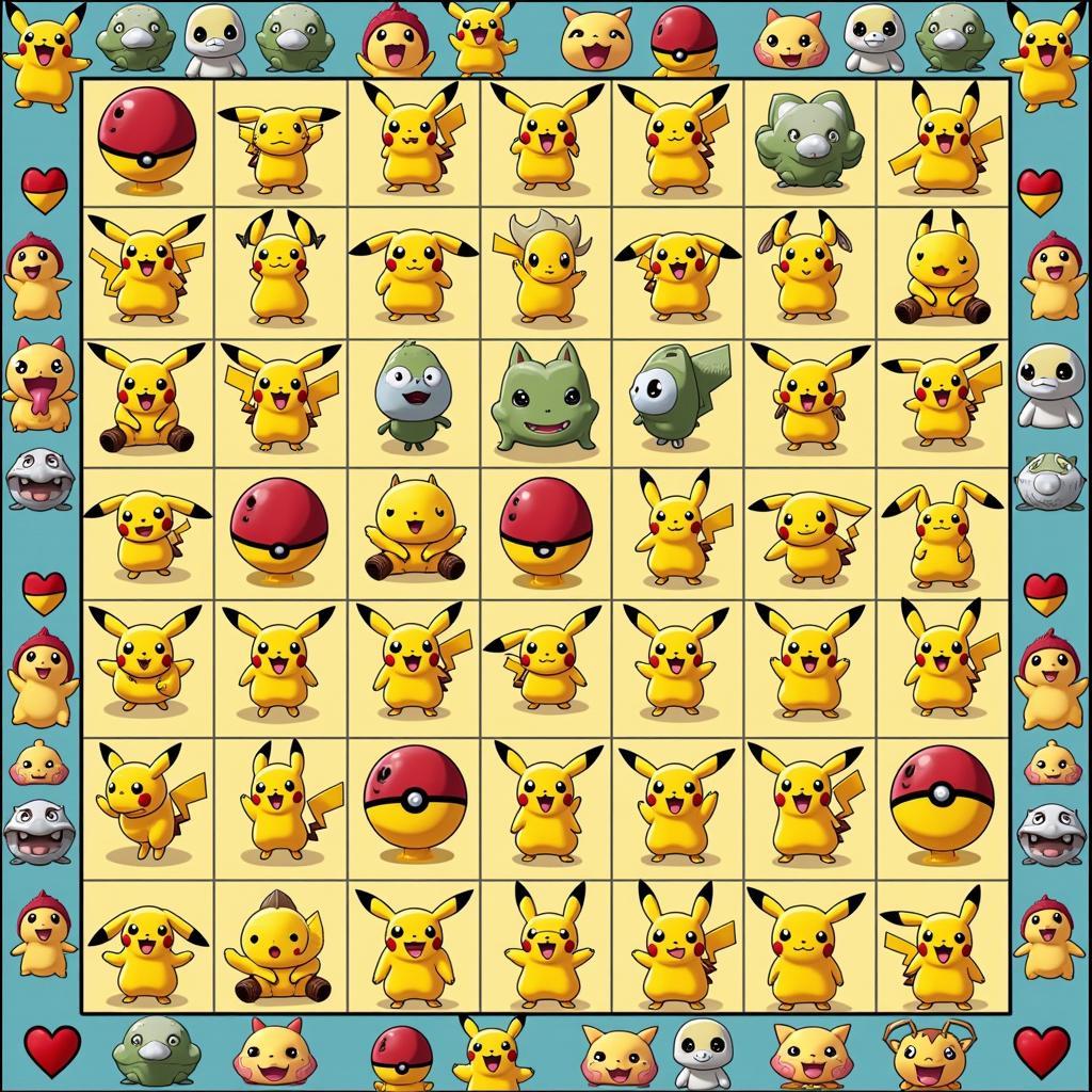 Giao diện trò chơi Pikachu Game Vui