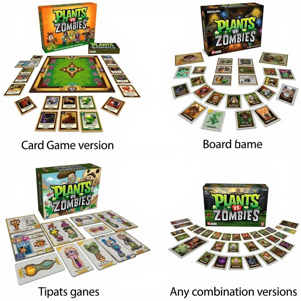 Hình ảnh các phiên bản Plants vs. Zombies Board Game