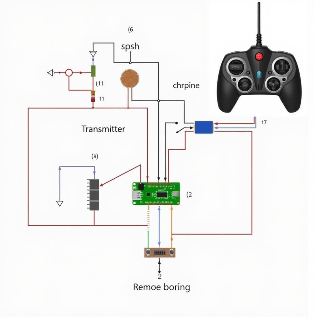 Sơ đồ mạch điều khiển từ xa xe đồ chơi