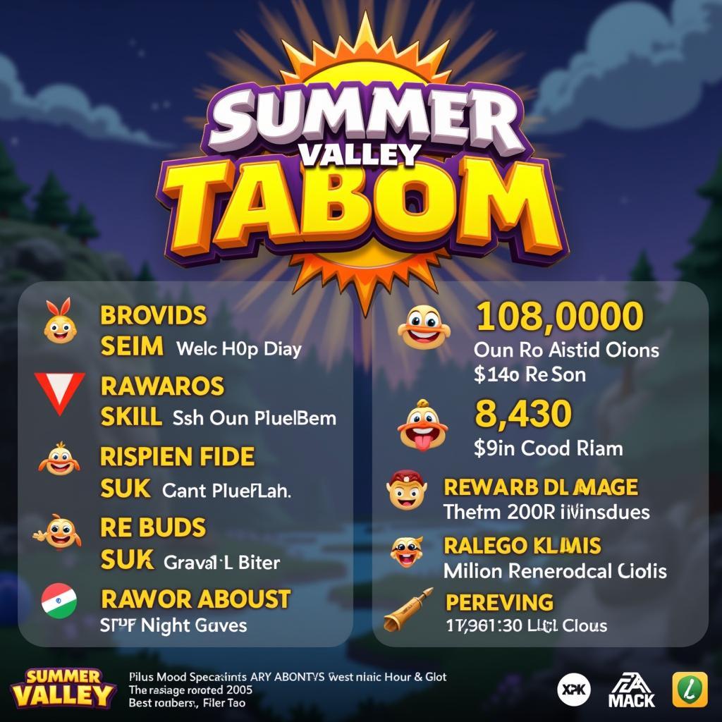 Sự kiện trong game Summer Valley Tabom