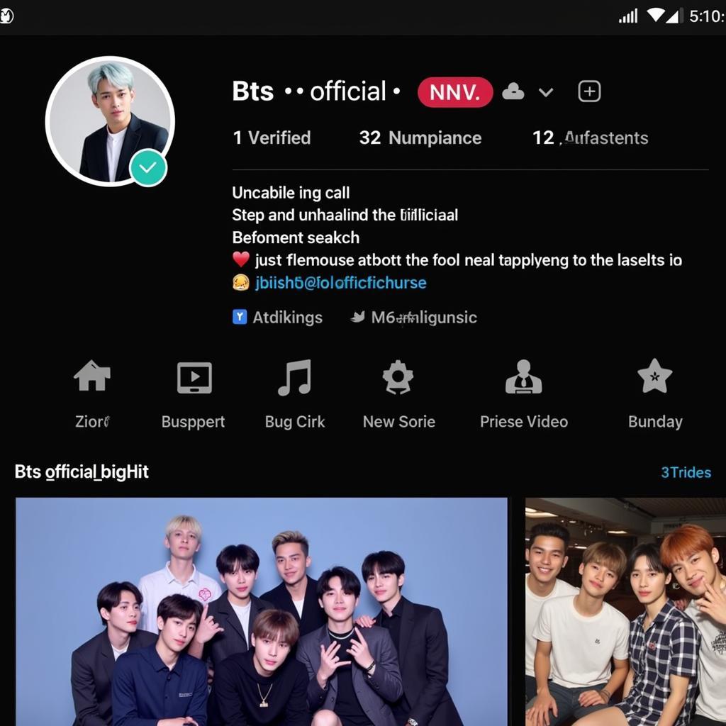 Tài khoản TikTok chính thức của BTS