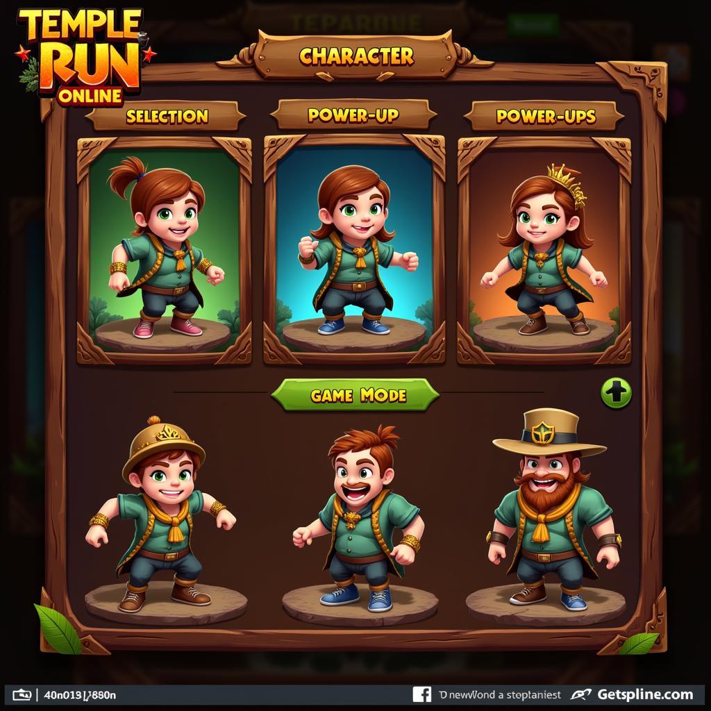 Giao diện game Temple Run Online