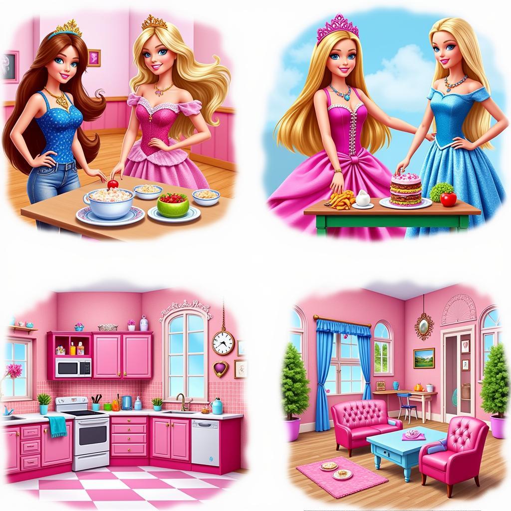 Thế giới game Barbie đa dạng