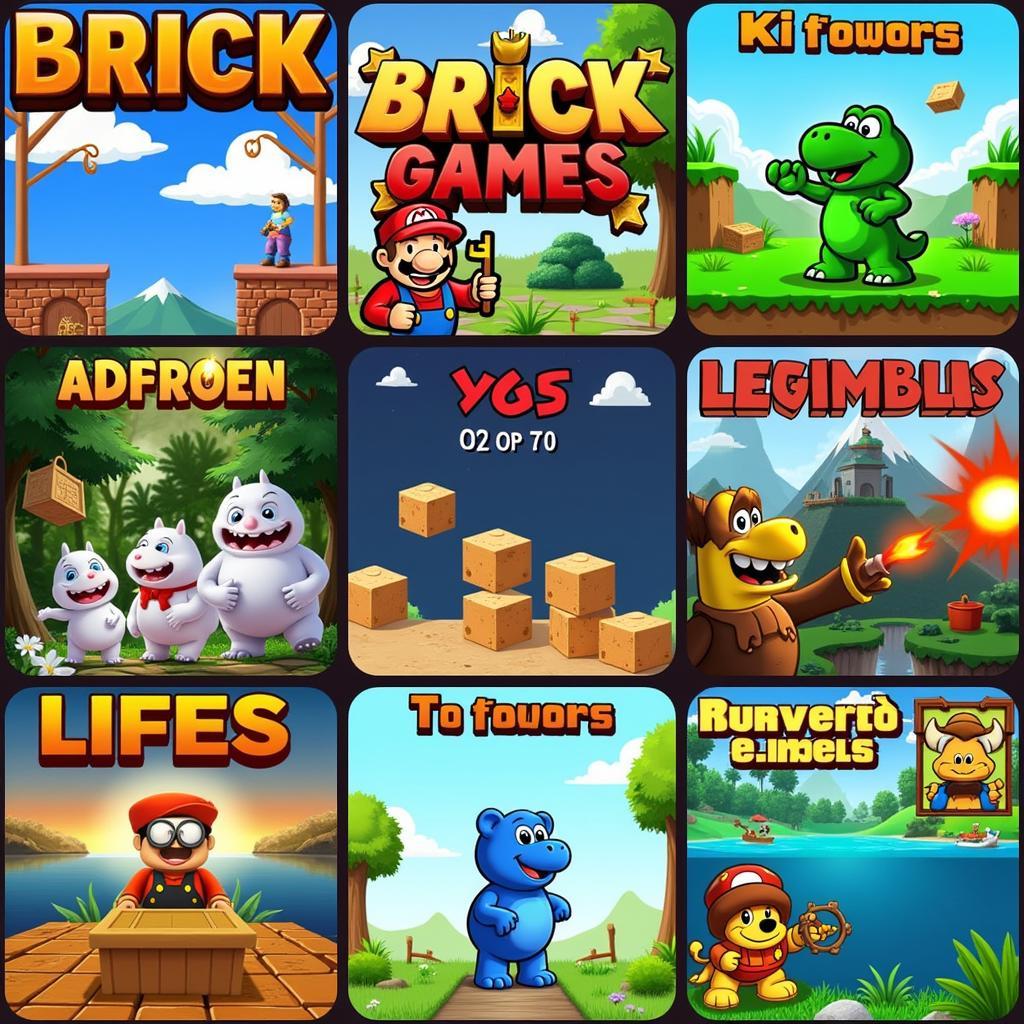 Diverse Brick Game World