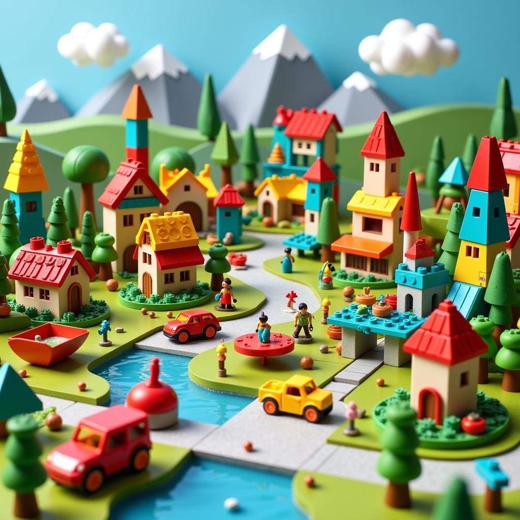 Thế giới trong mơ từ bộ đồ chơi Mini World