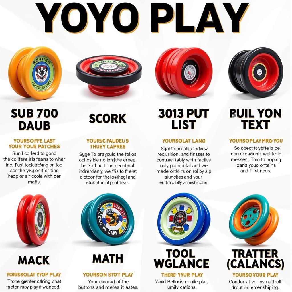 Các thể loại game yoyo phổ biến