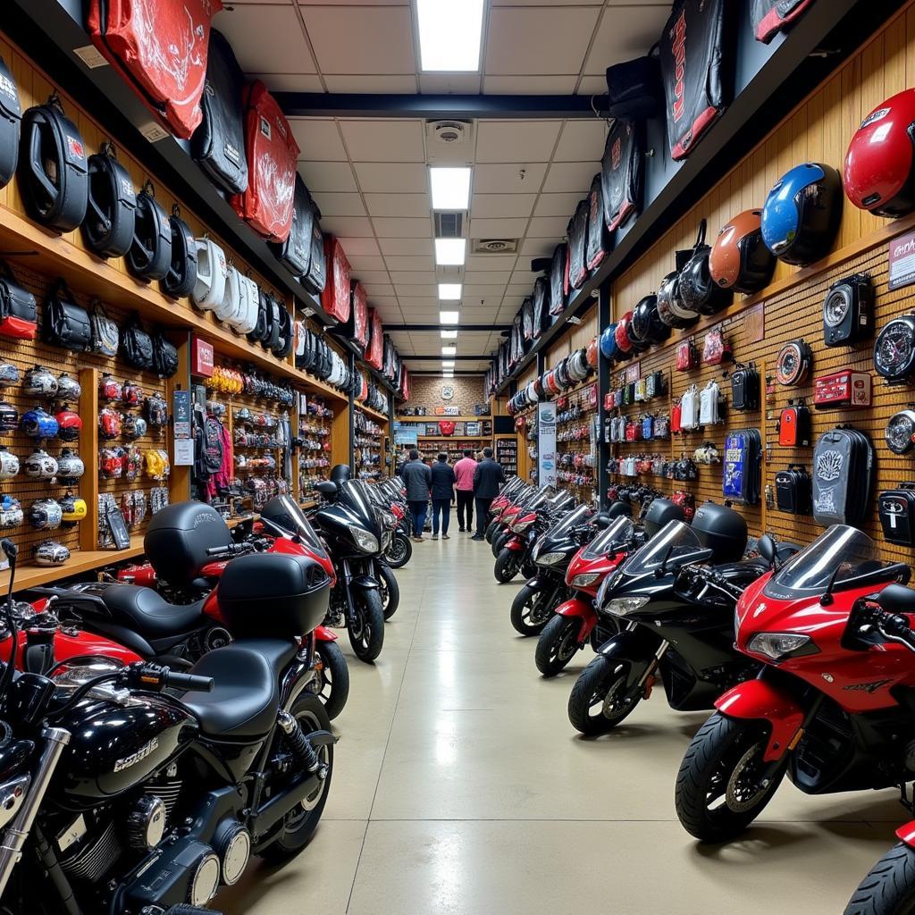 Motorcycle accessories shop nearby