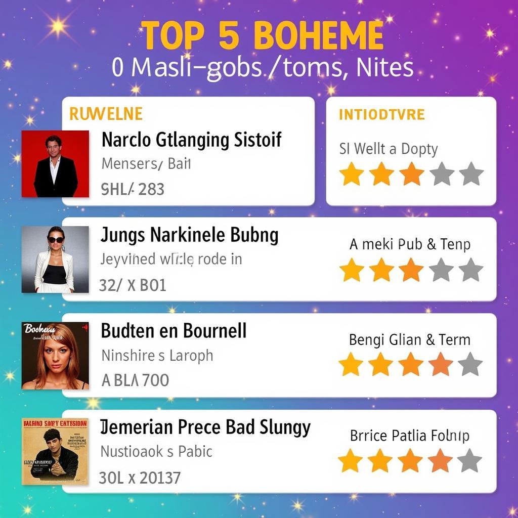 Top những bài hát được yêu thích nhất trong game Boheme