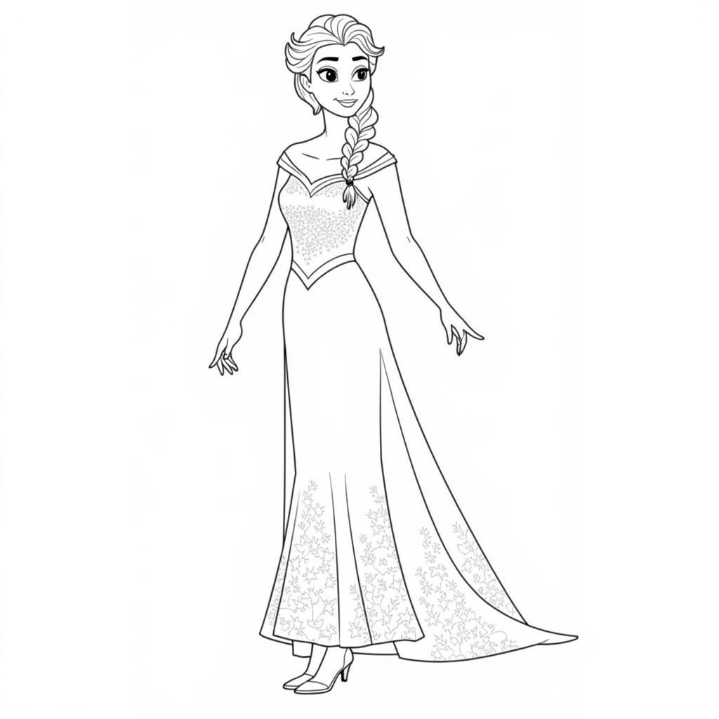 Frozen coloring pages for kids