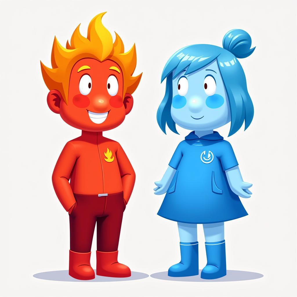 Fireboy and Watergirl characters