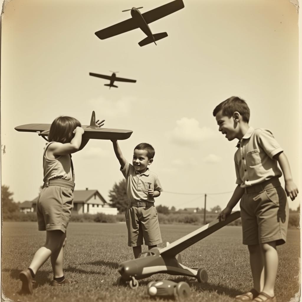 Traditional airplane games