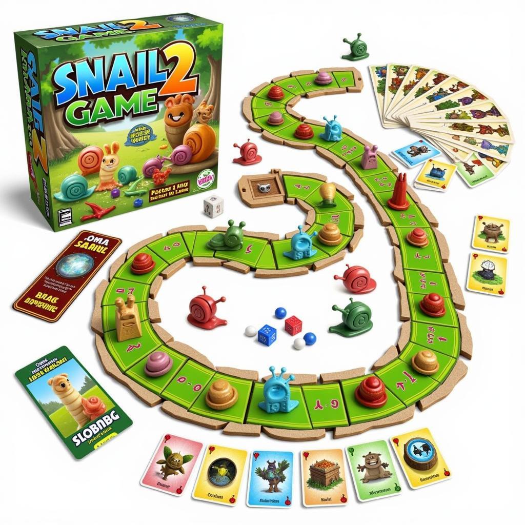 Board game version of Snail Game 2