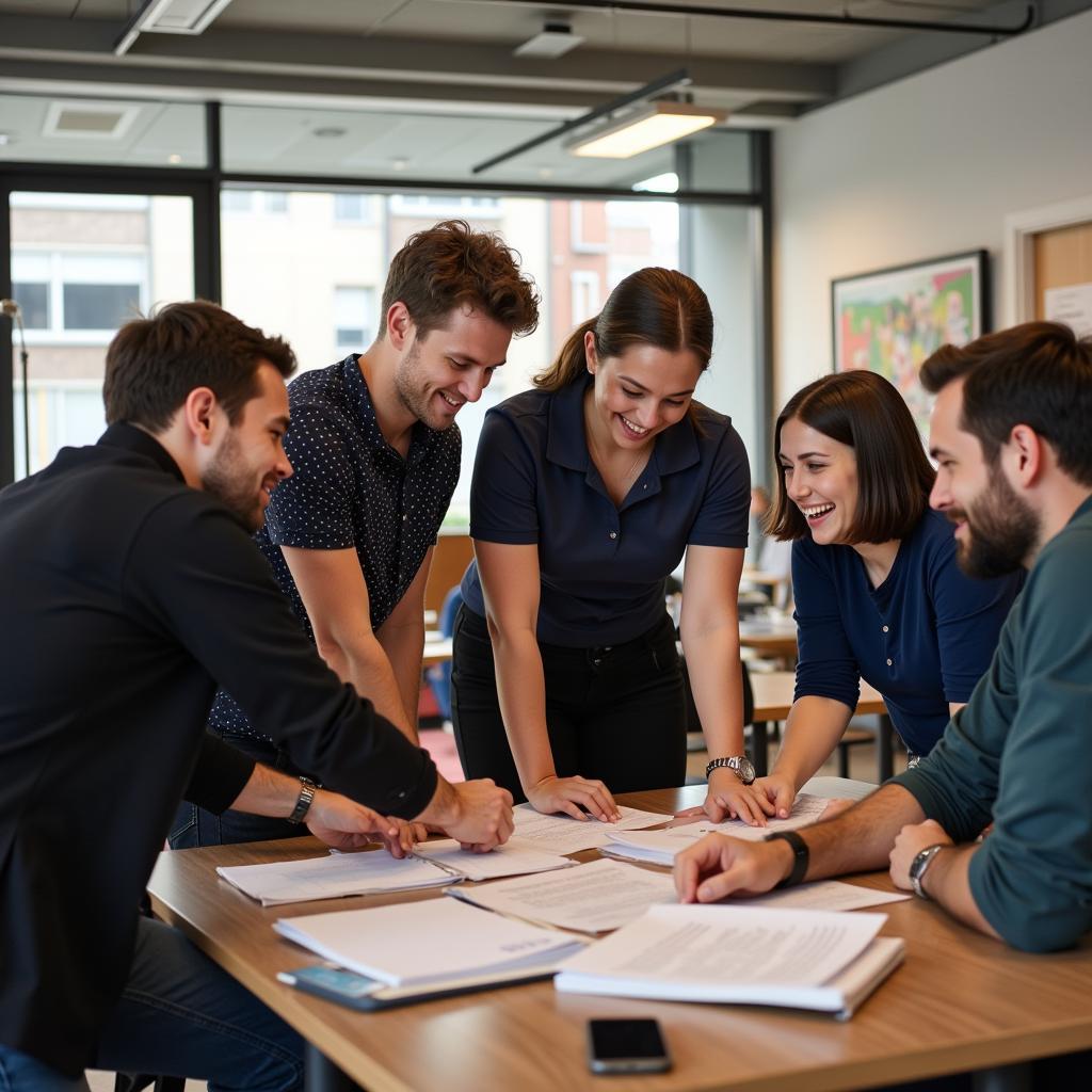 Indoor team building games