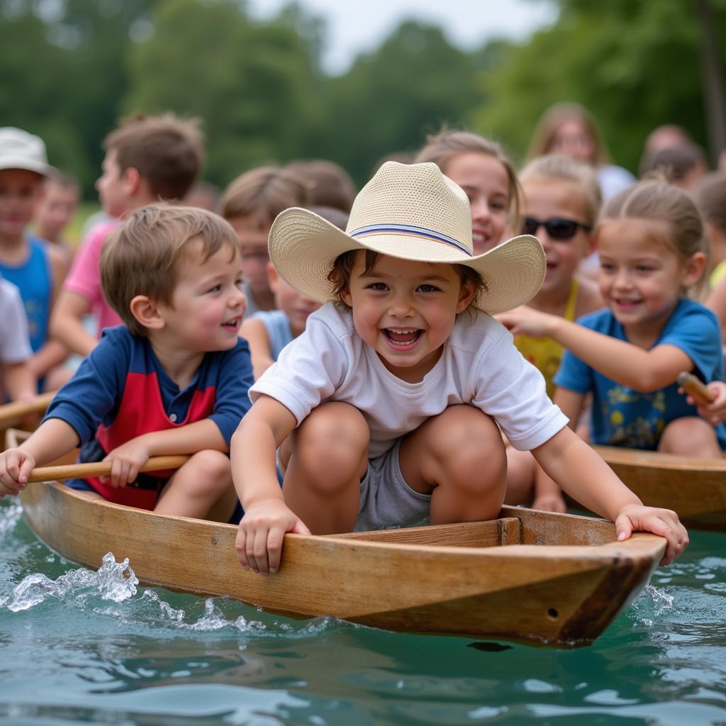 Teamwork and joy in boat racing game