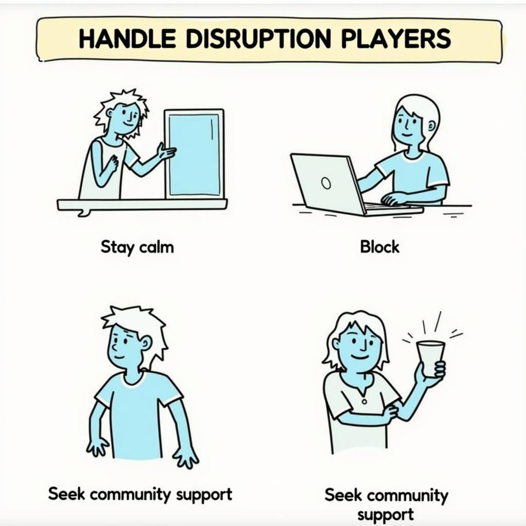 Strategies to deal with disruptive players in games