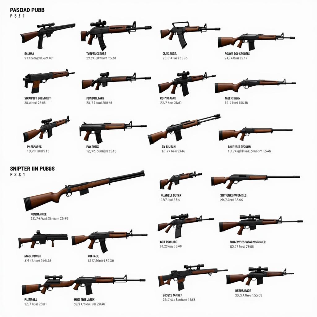 PUBG weapons