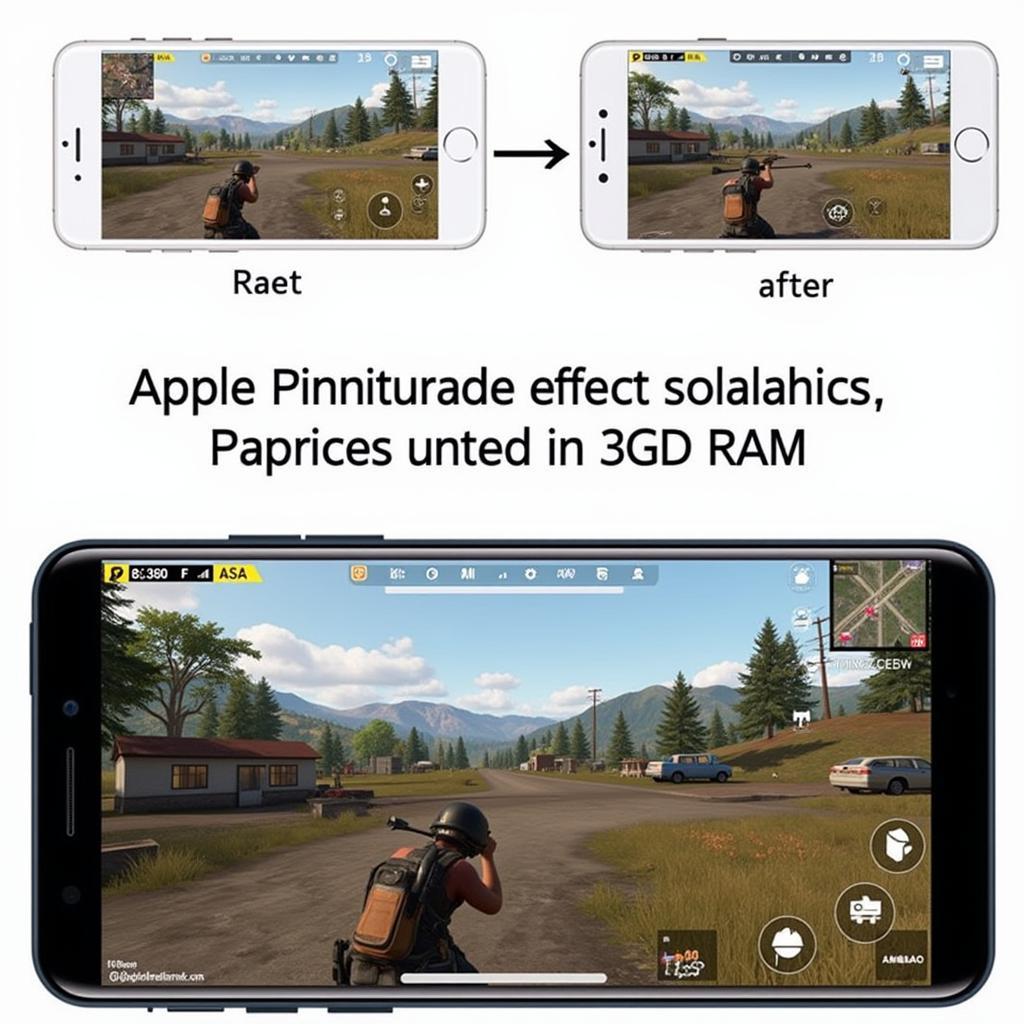 PUBG Mobile gameplay on a 3GB RAM phone