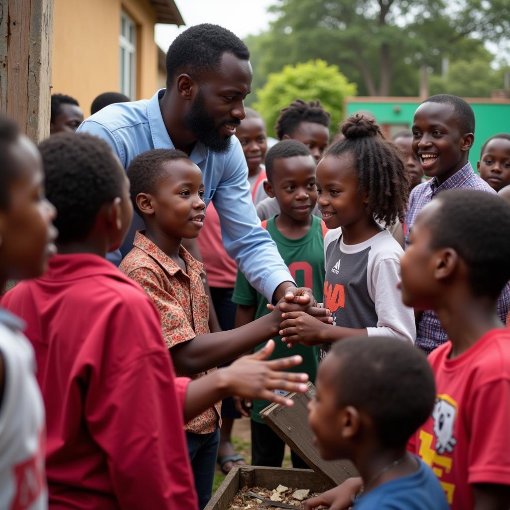 Adebayor Tham Gia Hoạt Động Từ Thiện