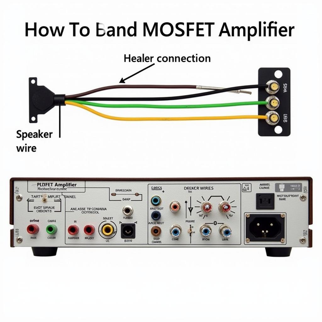 Kết nối amply chơi mosfet với loa