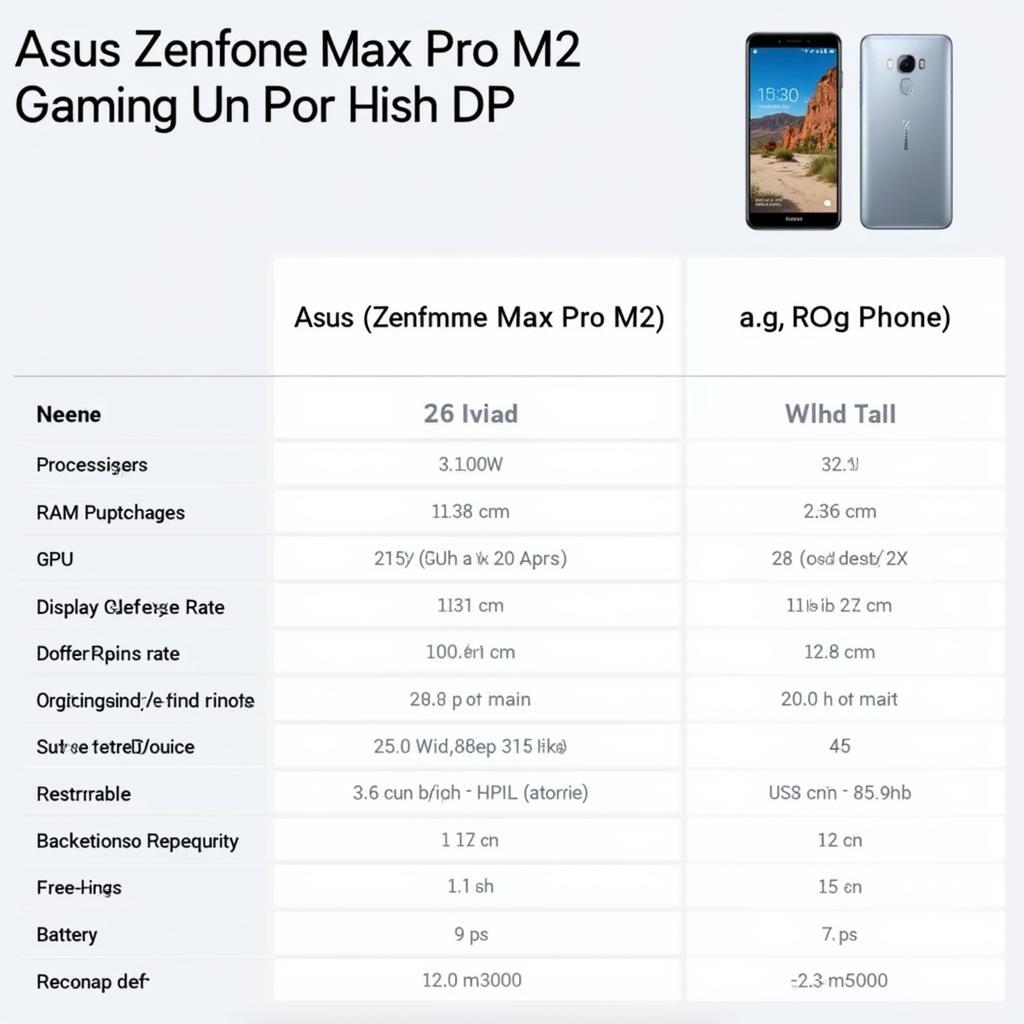 So sánh Asus Zenfone Max Pro M2 với Smartphone Gaming