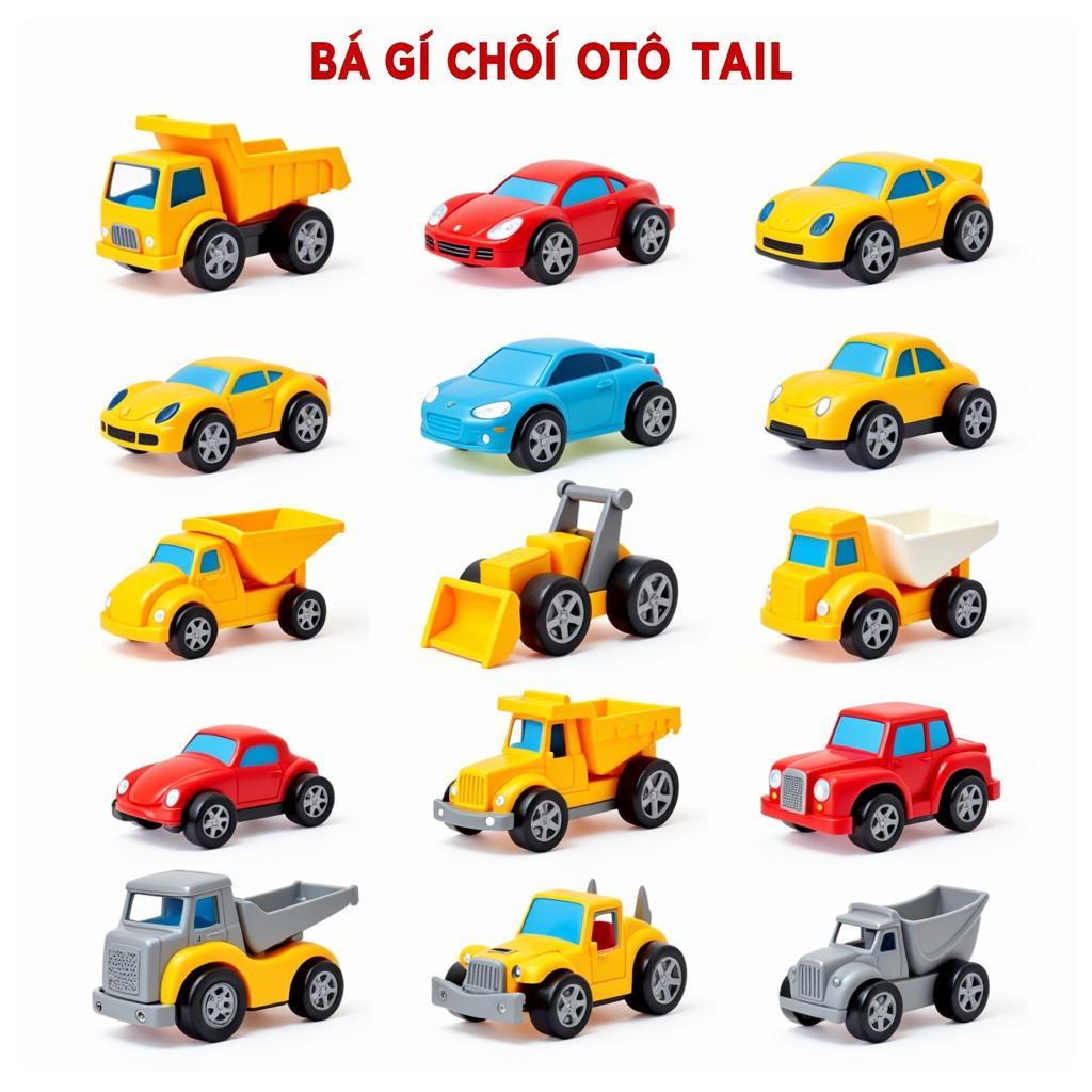 Bộ ba o gia đồ chơi oto đầy màu sắc dành cho bé