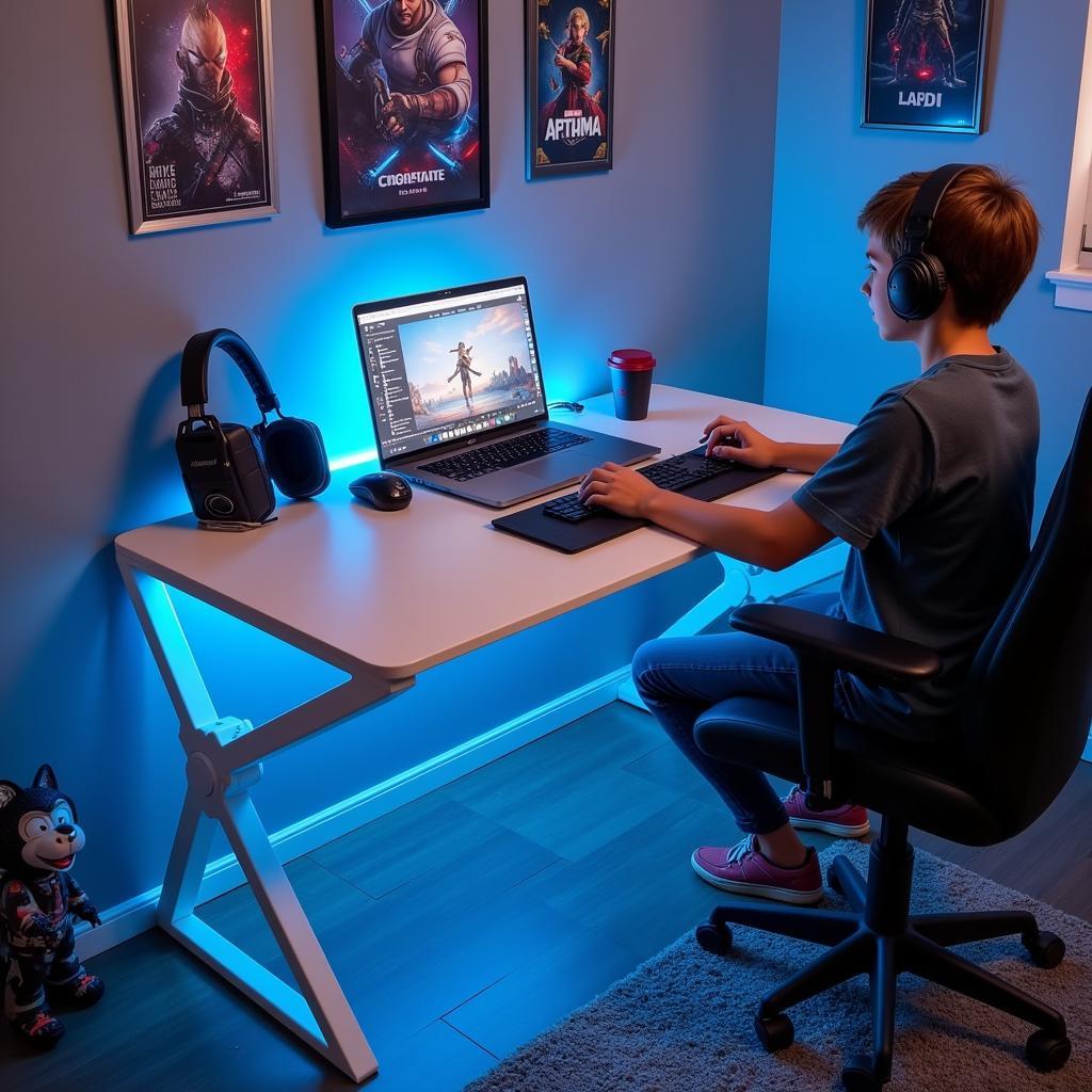 Multifunctional Compact Gaming Desk