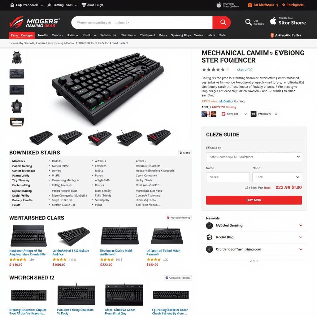 Các loại bàn phím chơi game cơ học pro trên website chuyên về gaming gear