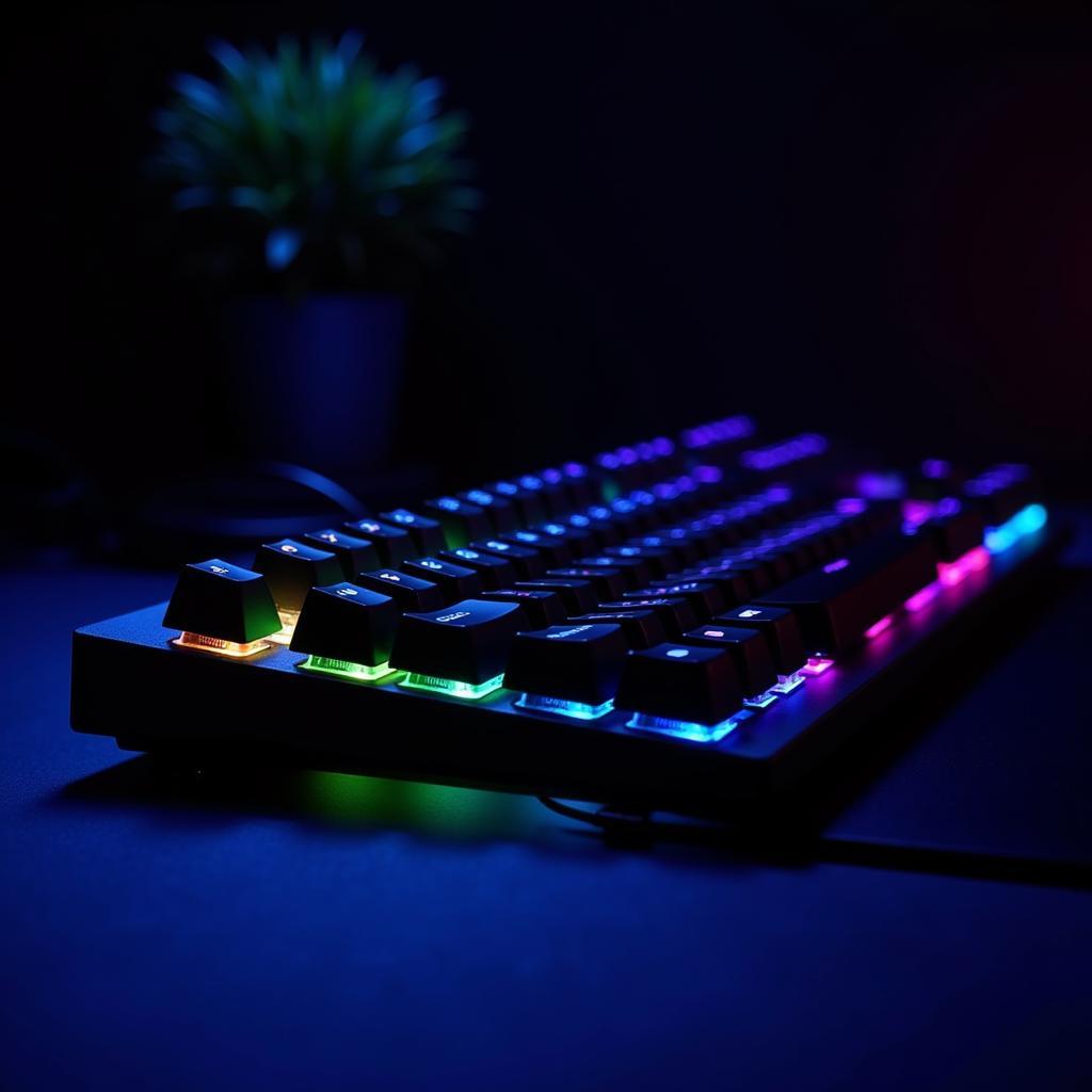 Bàn phím chơi game pro x công nghệ LED RGB