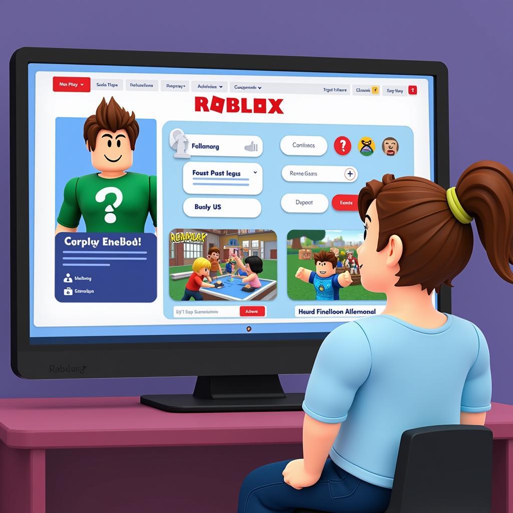 Người chơi mới bắt đầu chơi Roblox