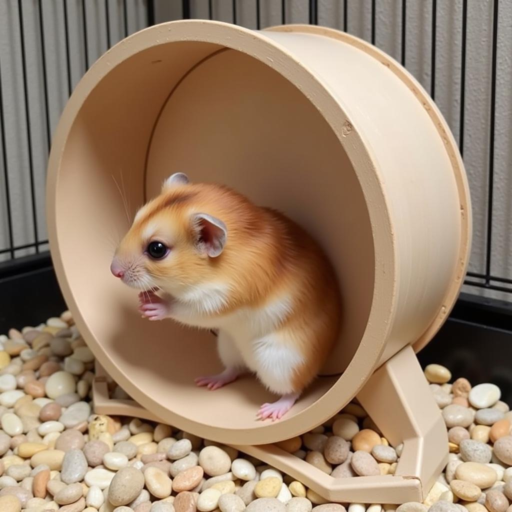 Bánh xe cho chuột hamster - Vật dụng không thể thiếu