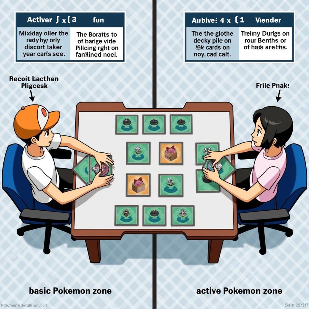 Bắt đầu trận đấu thẻ bài Pokemon