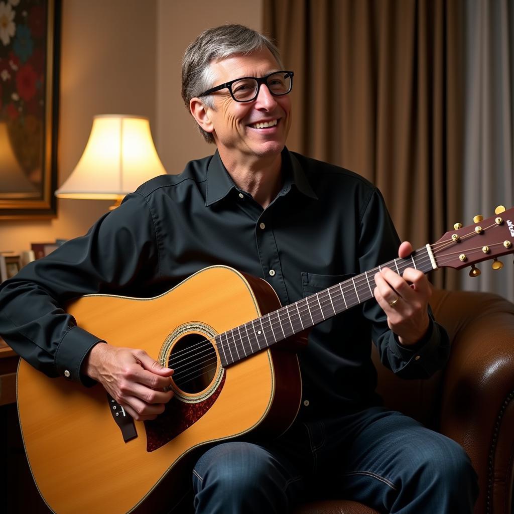 Bill Gates Chơi Guitar