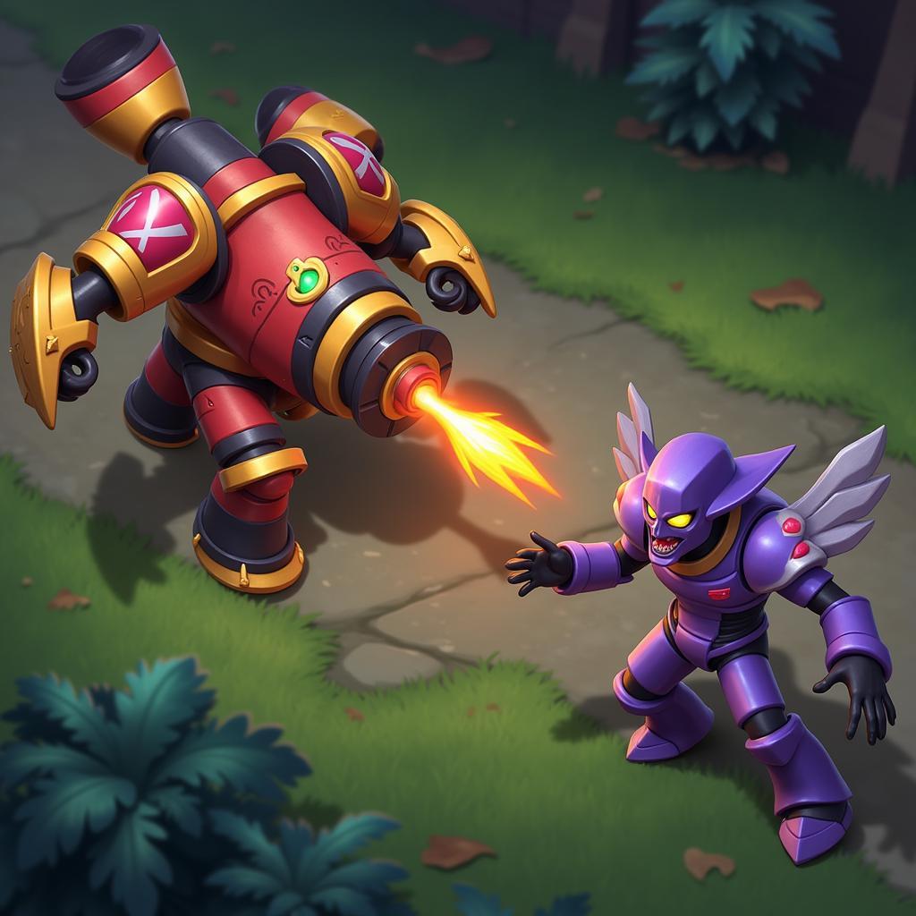 Blitzcrank sử dụng Bàn Tay Hỏa Tiễn kéo kẻ địch