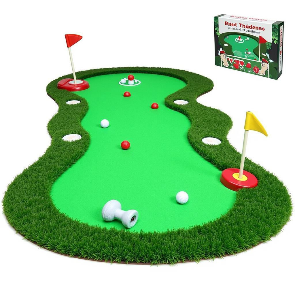 Bộ chơi golf mini putting green chất lượng cao