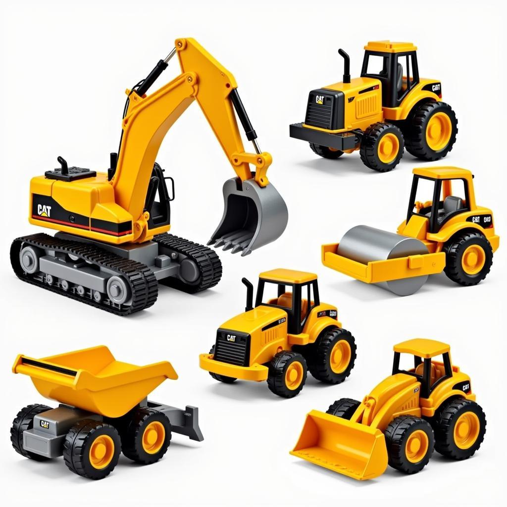 Bộ đồ chơi 5 xe mô hình CAT 34601