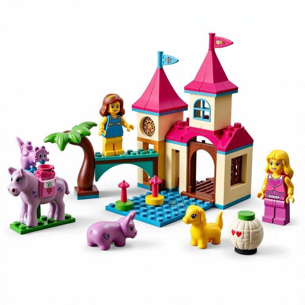 Bộ đồ chơi bé gái xếp hình lego